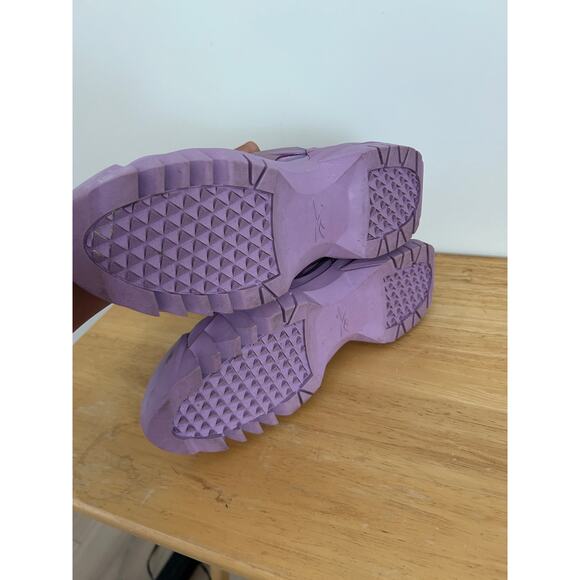 Cardi B Reebok Club V2 Puzzled Purple Sneakers - Size 9 - Picture 11 of 11